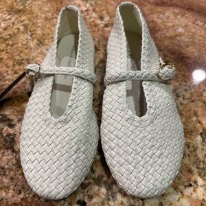 NWT House of Harlow 1960 Woven Bistro Ballet Flats Mary Jane Shoes Sz 6